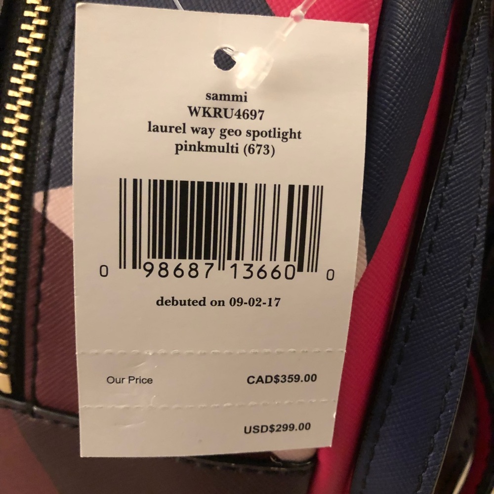 KATE SPADE Laurel Way Geo Spotlight Sammi Backpack - Picture 7 of 8